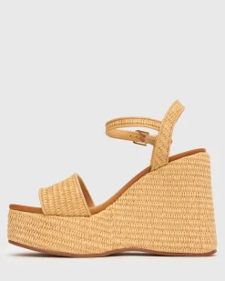 PRE-ORDER FAME Raffia Platform Wedges