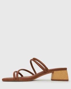 PRE-ORDER HALLIE Low Wooden Block Heel Mules