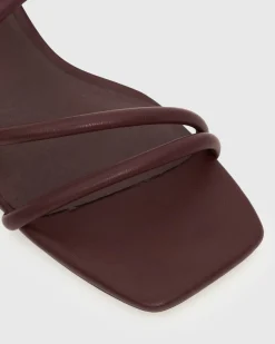 PRE-ORDER HALLIE Low Wooden Block Heel Mules
