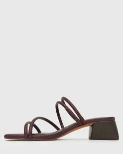 PRE-ORDER HALLIE Low Wooden Block Heel Mules