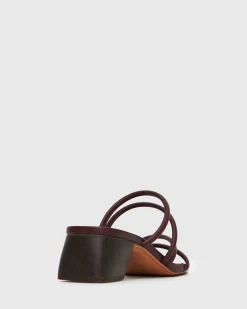 PRE-ORDER HALLIE Low Wooden Block Heel Mules