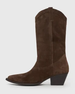PRE-ORDER HOWDY Suede Leather Western Boots