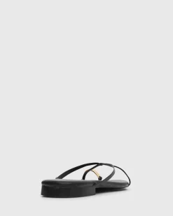 PRE-ORDER MANTRA Leather Flat Strappy Sandals