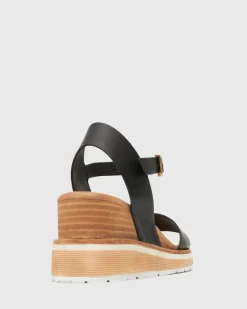 PRE-ORDER SANDREA Stacked Heel Wedges