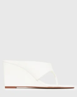 PRE-ORDER SELENE Square Toe Wedge Sandals