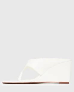 PRE-ORDER SELENE Square Toe Wedge Sandals