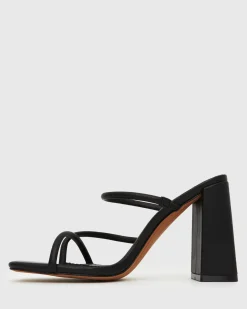 PRE-ORDER SHAQ High Block Heel Mules