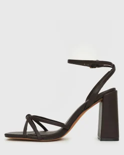 PRE-ORDER SOLANA Strappy High Block Heel Sandals