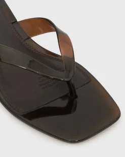 PRE-ORDER TYLA Jelly Kitten Heel Thong Sandals
