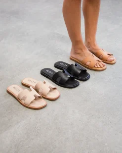 PRE-ORDER VIV Leather Flat Sandals