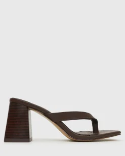 SUNDOWNER Leather Thong Mule Sandals