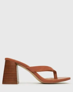 SUNDOWNER Leather Thong Mule Sandals