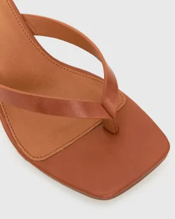 SUNDOWNER Leather Thong Mule Sandals
