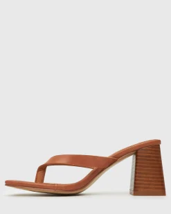 SUNDOWNER Leather Thong Mule Sandals