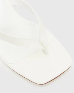 SUNDOWNER Leather Thong Mule Sandals