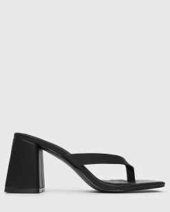SUNDOWNER Leather Thong Mule Sandals