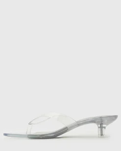 TYLA Jelly Kitten Heel Thong Sandals