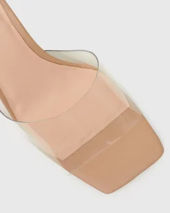 UNIQUE Square Toe Heeled Mules