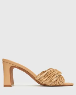 UNITE Twist Front Block Heel Mules
