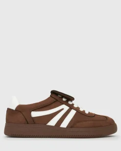 Wider Fit BUTTERSCOTCH Low-Top Lace-Up Sneakers