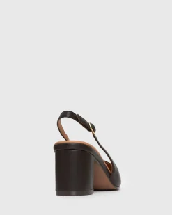 Wider Fit GUS Block Heel Slingback Pumps