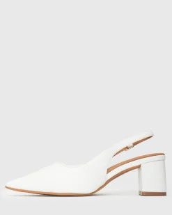 Wider Fit GUS Block Heel Slingback Pumps