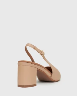 Wider Fit GUS Block Heel Slingback Pumps