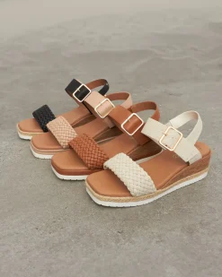 Wider Fit KENZIE Vegan Low Wedge Sandals