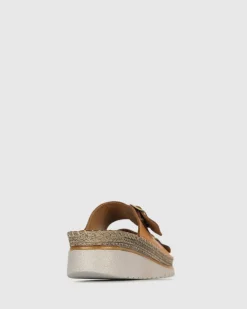 WISE Leather Wedge Espadrilles