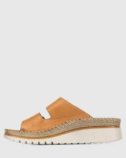 WISE Leather Wedge Espadrilles
